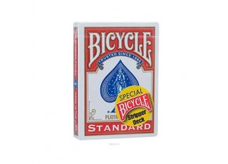Карти для фокусів Bicycle Stripper deck (конусна колода) (red, blue)