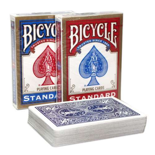 Карты игральные Bicycle Standard Index (red, blue)