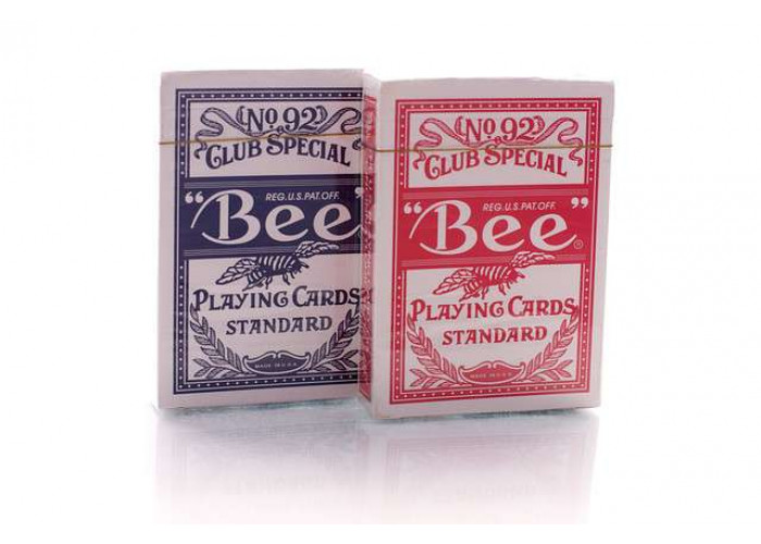Карты игральные Bee Standard Index (red, blue)