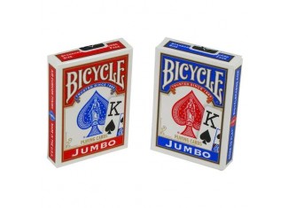 Карти гральні Bicycle Jumbo Index (red, blue)