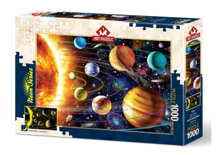 Пазл Неоновая серия: Солнечная система, 1000 эл.