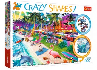 Пазл Crazy Shapes Пляж Майями, 600 эл.
