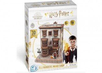 Пазл 3D Крамниця чарівних паличок Олівандера, Гаррі Поттер (Ollivander Wand Shop Set 3D puzzle) (66 ел.)