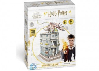 Пазл 3D Банк Ґрінґотс, Гаррі Поттер (Gringotts Bank Set 3D puzzle) (74 ел.)