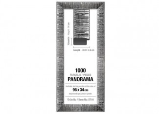 Рама для пазлів 1000 ел. (панорама) (30 мм) (срібна)