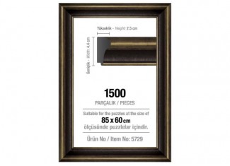 Рама для пазлів 1500 ел. (43 мм) (чорна)