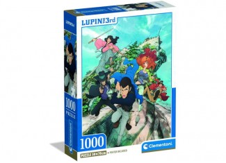 Пазл Побег с героями аниме Люпен 3 (Lupin III Puzzle - 1000 pcs.), 1000 эл.