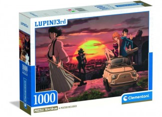 Пазл Закат с героями аниме Люпен 3 (Lupin III Puzzle - 1000 pcs.), 1000 эл.