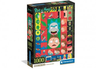 Пазл Имитация игры, Рик и Морти (Rick and Morty Theme Puzzle - 1000 pcs.), 1000 эл.