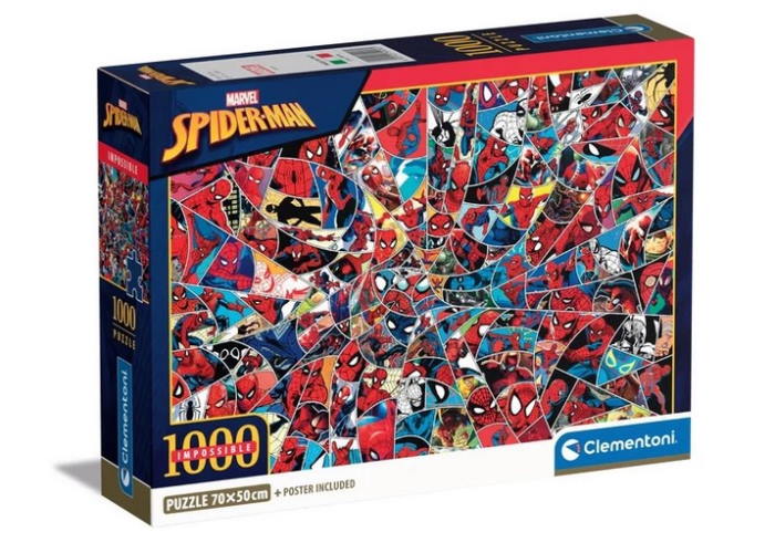 Пазл Impossible: Человек-паук, Marvel (Impossible Spiderman Marvel Puzzle - 1000 pcs.), коллаж, 1000 эл.