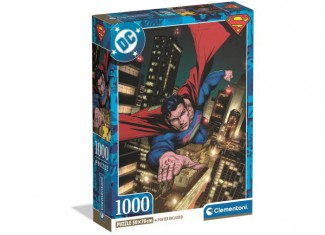 Пазл Полет над ночным городом, Супермен, DC Comics (Superman DC Comics Theme Puzzle - 1000 pcs.), коллаж, 1000 эл.