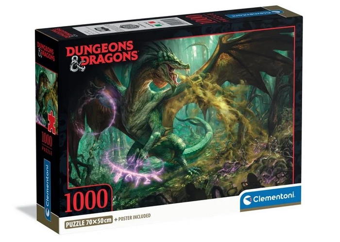 Пазл Фантастический Дракон, Подземелья и Драконы (Dungeons&Dragons Puzzle - 1000 pcs.), 1000 эл.