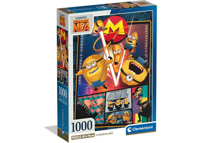 Пазл Безумные друзья, Гадкий Я 4, Illumination's (Despicable Me 4, Illumination's Puzzle - 1000 pcs.), 1000 эл.