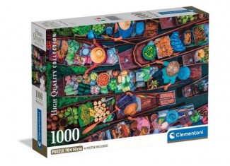 Пазл High Quality Collection: Плавучий рынок, Тайланд (High Quality Collection - Thai Floating Market Puzzle - 1000 pcs.), 1000 эл.