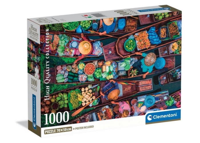 Пазл High Quality Collection: Плавучий рынок, Тайланд (High Quality Collection - Thai Floating Market Puzzle - 1000 pcs.), 1000 эл.