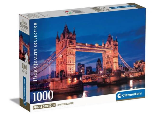 Пазл High Quality Collection: Тауэрский мост ночью, Лондон, Великобритания (High Quality Collection - Tower Bridge At Night - 1000 pcs.), 1000 эл.