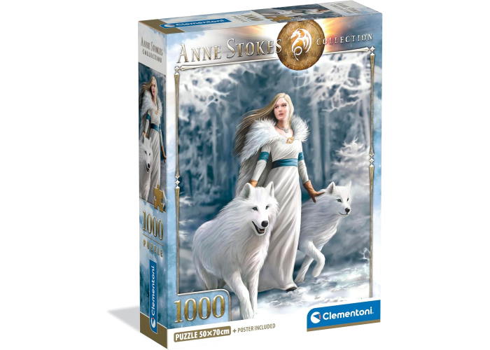 Пазл Anne Stokes Collection: Часовые зимы, Энн Стоукс (Anne Stokes Collection - Winter Guardians Puzzle - 1000 pcs.), 1000 эл.