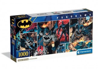 Пазл Приключения супергероя Бэтмен, DC Comics (Batman Panorama Puzzle - 1000 pcs.), 1000 эл. (панорама)