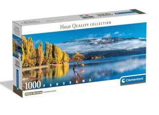 Пазл High Quality Collection: Золотой пейзаж, озеро Ванака, Новая Зеландия (High Quality Collection - Wanaka's Golden Reflections Panorama Puzzle - 1000 pcs.), 1000 эл. (панорама)
