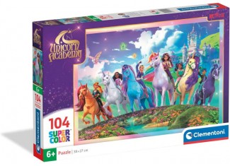 Пазл SuperСolor: Конная прогулка, Академия Единорогов, Netflix (SuperСolor - Unicorn Academy Puzzle - 104 pcs.), 104 эл. 