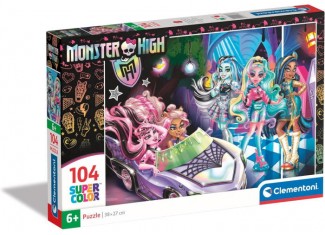 Пазл SuperСolor: Модные куклы отправляются в путешествие, Монстр Хай (SuperСolor - Monster High Puzzle - 104 pcs.), 104 эл. 