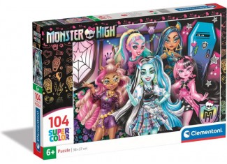 Пазл SuperСolor: Модные куклы на вечеринке, Монстр Хай (SuperСolor - Monster High Puzzle - 104 pcs.), 104 эл. 