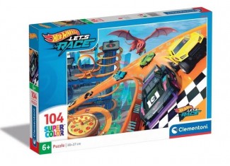 Пазл SuperСolor: Скоростные гонки, Hot Wheels (SuperСolor - Hot Wheels Let's Race Puzzle - 104 pcs.), 104 эл. 