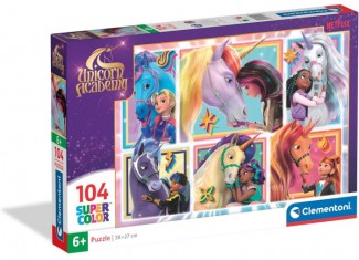 Пазл SuperСolor: Главные герои Академии Единорогов, Netflix (SuperСolor - Unicorn Academy Puzzle - 104 pcs.), 104 эл. 
