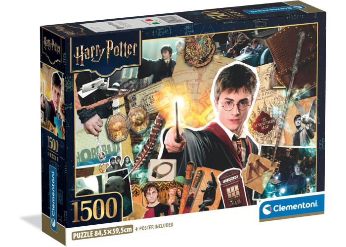 Пазл Главный герой сериала Гарри Поттер (Harry Potter Puzzle - 1500 pcs.), коллаж, 1500 эл.
