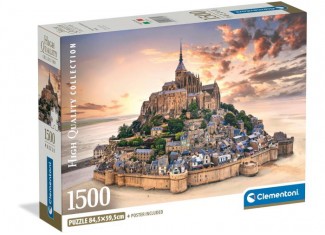Пазл High Quality Collection: Мон-Сен-Мишель, Франция (High Quality Collection - The Mont Saint-Michel Rising Puzzle - 1500 pcs.), 1500 эл.