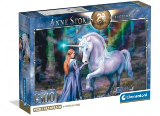 Пазл Anne Stokes Collection: Лес Единорогов, Энн Стоукс (Anne Stokes Collection: Bluebell Wood Puzzle - 1500 pcs.), 1500 эл.