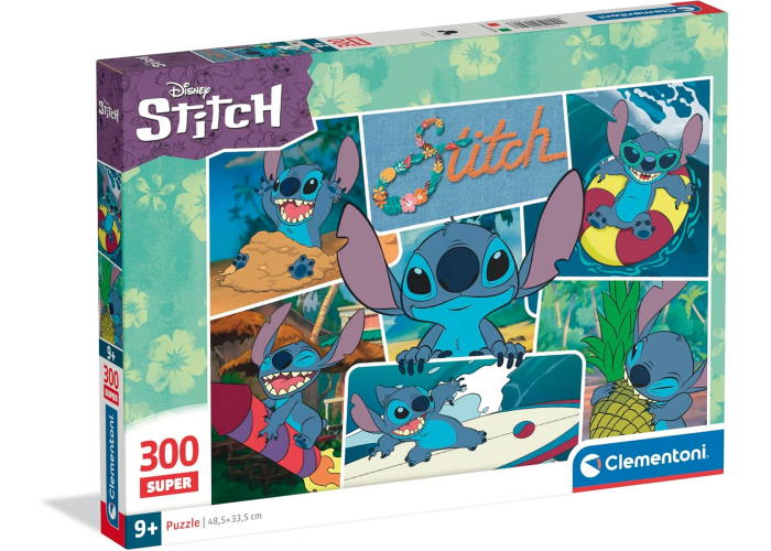 Пазл Super: Пригоди Стіча, Disney (Super - Disney Lilo and Stitch Puzzle - 300 pcs.), колаж, 300 ел.