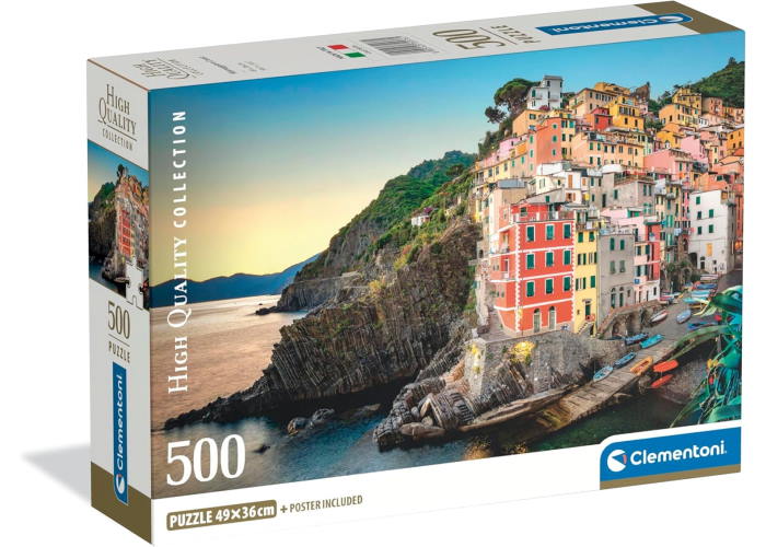 Пазл High Quality Collection: Риомаджоре, Италия (High Quality Collection - Riomaggiore Coast Puzzle - 500 pcs.), 500 эл.
