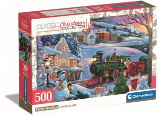 Пазл Classic Christmas Collection: Рождественский поезд (Classic Christmas Collection - Christmas Train Puzzle - 500 pcs.), 500 эл.
