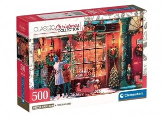 Пазл Classic Christmas Collection: Рождественские витрины магазинов (Classic Christmas Collection - Christmas Shop Windows Puzzle - 500 pcs.), 500 эл.