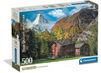 Пазл High Quality Collection: Очаровательный Маттерхорн, Швейцария/Италия (High Quality Collection - Charming Matterhorn Puzzle - 500 pcs.), 500 эл.