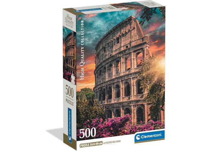 Пазл High Quality Collection: Закат над Колизеем, Рим, Италия (High Quality Collection - Flavian Amphitheatre Puzzle - 500 pcs.), 500 эл.