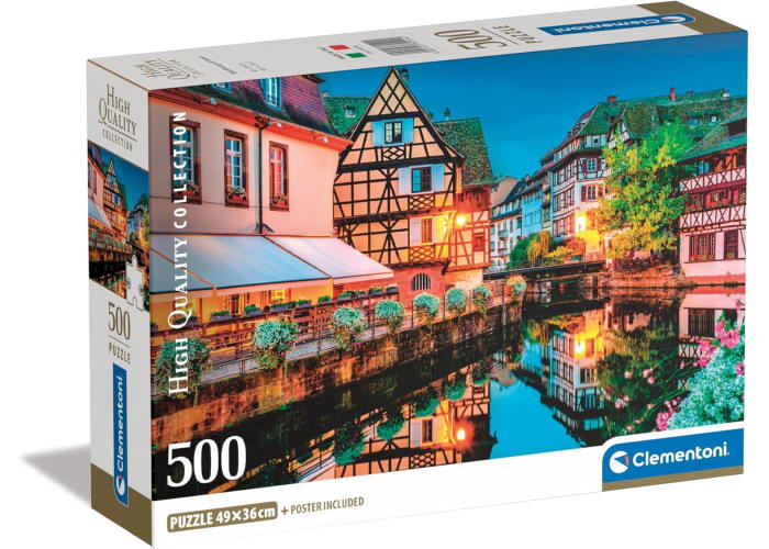 Пазл High Quality Collection: Старый европейский город, Страсбург, Франция (High Quality Collection - Strasbourg Old Town Puzzle - 500 pcs.), 500 эл.
