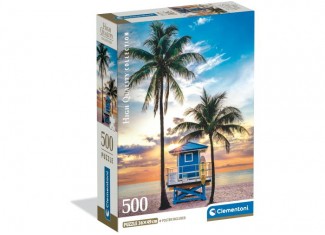 Пазл High Quality Collection: Пляж Майами, Флорида, США (High Quality Collection - Miami Beach Florida Puzzle - 500 pcs.), 500 эл.