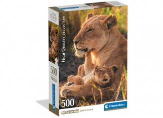 Пазл High Quality Collection: Мамина львиная любовь (High Quality Collection - Feline Love Puzzle - 500 pcs.), 500 эл.