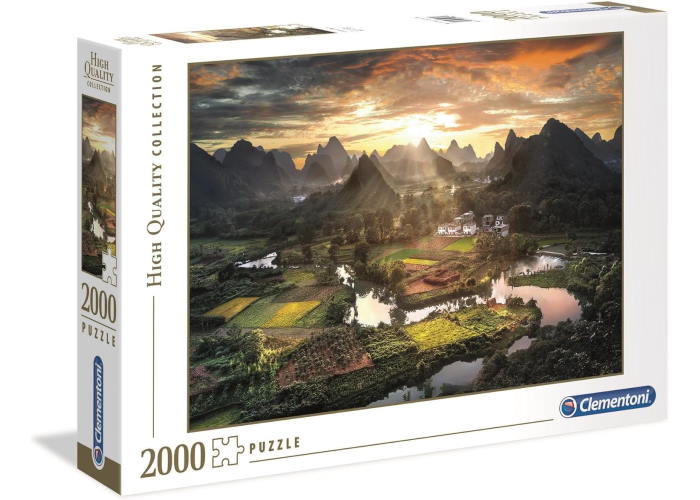 Пазл High Quality Collection: Китайский пейзаж (High Quality Collection - View of China at Sunset Puzzle - 2000 pcs.), 2000 эл.