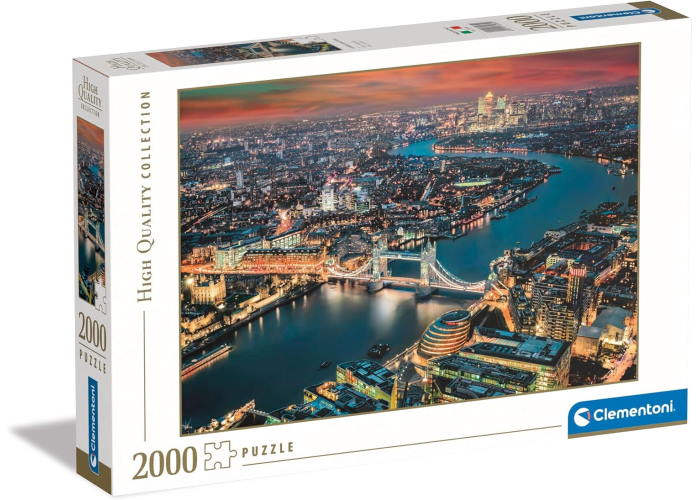 Пазл High Quality Collection: Лондон с высоты птичьего полета, Англия (High Quality Collection - London Aerial View Puzzle - 2000 pcs.), 2000 эл.