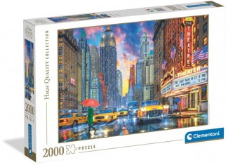 Пазл High Quality Collection: Дождливый Манхэттен, Нью-Йорк, США (High Quality Collection - Rainy Manhattan Cityscape Puzzle - 2000 pcs.), 2000 эл.