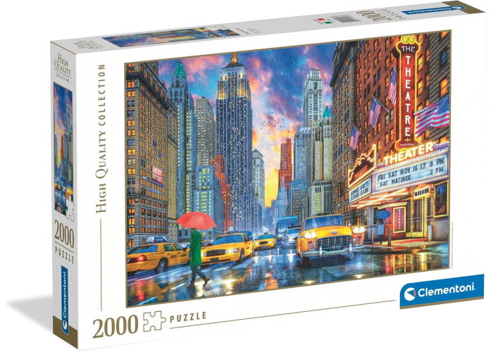 Пазл High Quality Collection: Дождливый Манхэттен, Нью-Йорк, США (High Quality Collection - Rainy Manhattan Cityscape Puzzle - 2000 pcs.), 2000 эл.