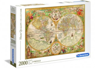 Пазл High Quality Collection: Древняя карта (High Quality Collection - Antique Map Puzzle - 2000 pcs.), 2000 эл.
