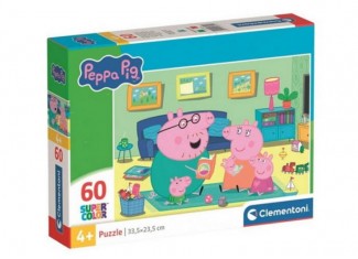 Пазл SuperСolor: Свинка Пеппа та її сім'я, Свинка Пеппа (SuperСolor - Peppa Pig Puzzle - 60 pcs.), 60 ел. 