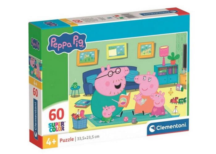 Пазл SuperСolor: Свинка Пеппа та її сім'я, Свинка Пеппа (SuperСolor - Peppa Pig Puzzle - 60 pcs.), 60 ел. Пазл SuperСolor: Свинка Пеппа та її сім'я, Свинка Пеппа (SuperСolor - Peppa Pig Puzzle - 60 pcs.), 60 ел.
