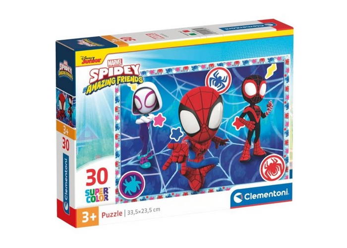 Пазл SuperСolor: Человек-Паук и его удивительные друзья, Marvel (SuperСolor - Marvel Spidey and His Amazing Friends Puzzle - 30 pcs.), 30 эл. 