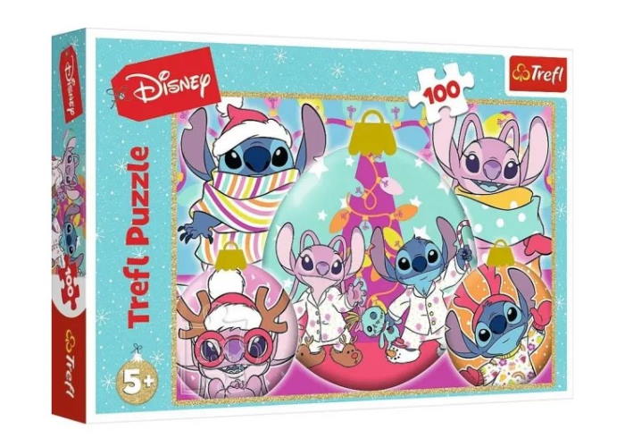 Пазл XMAS Стіч, Disney, 100 ел.