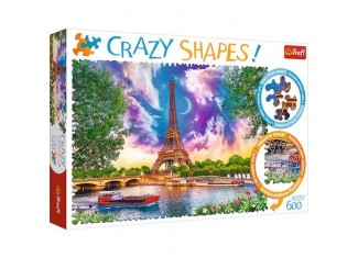 Пазл Crazy Shapes Небо над Парижем, 600 эл.